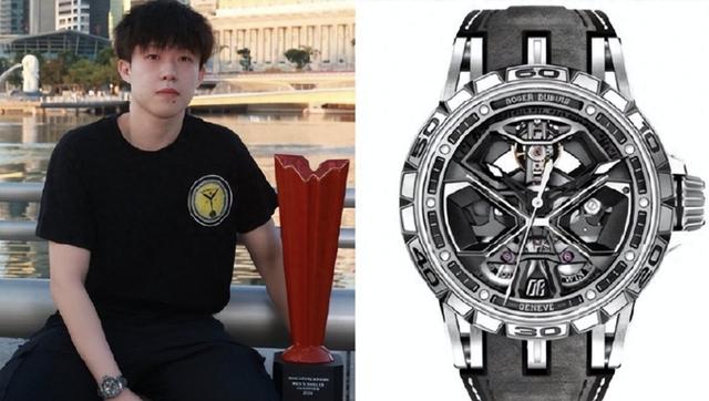 有品位,王楚钦戴价值41.8万元的罗杰杜彼机械表